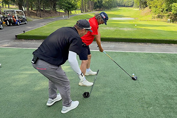 リバティゴルフレッスン・立浪和義編 4番ミドルコース