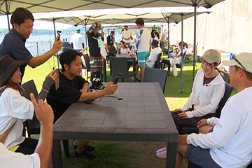 三和サービスマリン部に立浪和義&加藤愛が参加