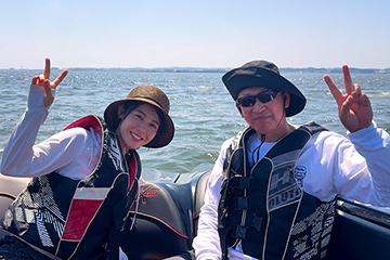 三和サービスマリン部に立浪和義&加藤愛が参加