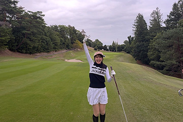 リバティゴルフレッスン・咲良菜緒編 12番ミドルホールもお上手！